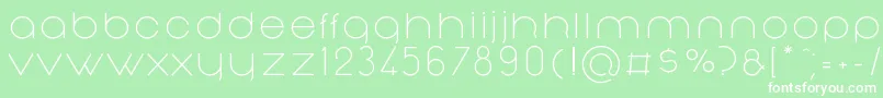NonchalanceRegular Font – White Fonts on Green Background