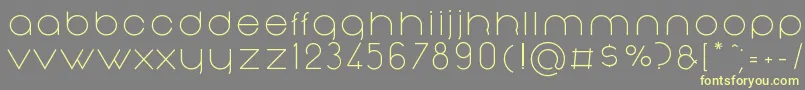 Weitere Informationen zur NonchalanceRegular-Schriftart NonchalanceRegular-Schriftart – Gelbe Schriften auf grauem Hintergrund