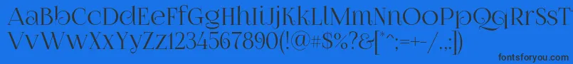 Foglihtenno07 Font – Black Fonts on Blue Background
