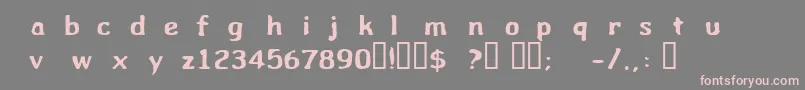 Wibble ffy Font – Pink Fonts on Gray Background