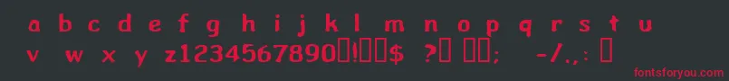 Wibble ffy Font – Red Fonts on Black Background