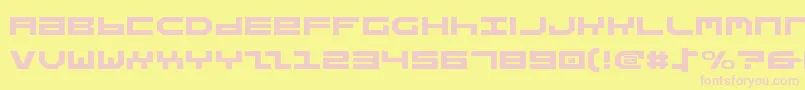 Stuntv2e Font – Pink Fonts on Yellow Background