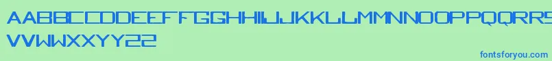 Tequilaheightssobriaborracha Font – Blue Fonts on Green Background