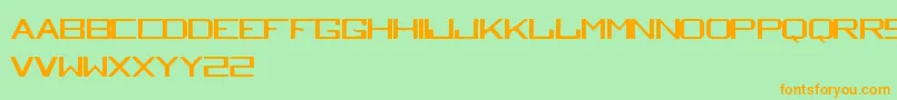 Tequilaheightssobriaborracha Font – Orange Fonts on Green Background