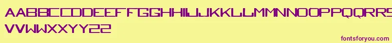 Tequilaheightssobriaborracha Font – Purple Fonts on Yellow Background