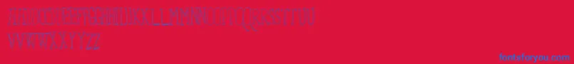 フォントFixYou – 赤い背景に青い文字
