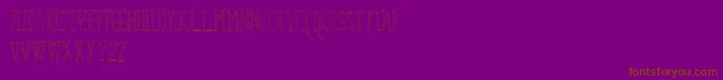FixYou-fontti – ruskeat fontit violetilla taustalla