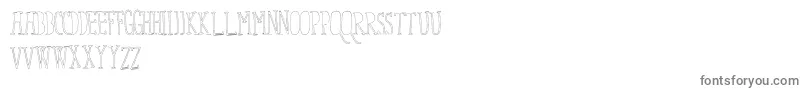フォントFixYou – 白い背景に灰色の文字