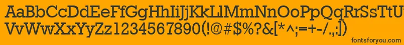 StaffordRegular Font – Black Fonts on Orange Background
