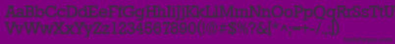 StaffordRegular Font – Black Fonts on Purple Background