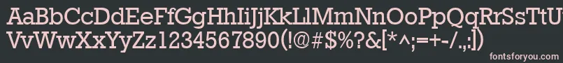 StaffordRegular Font – Pink Fonts on Black Background