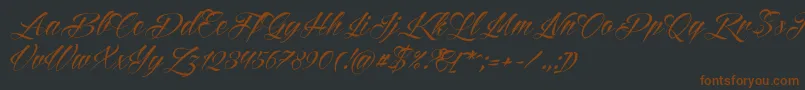 Reditum Font – Brown Fonts on Black Background