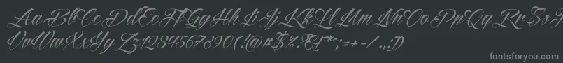 Шрифт Reditum – серые шрифты на чёрном фоне