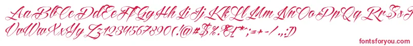 Шрифт Reditum – красные шрифты на белом фоне