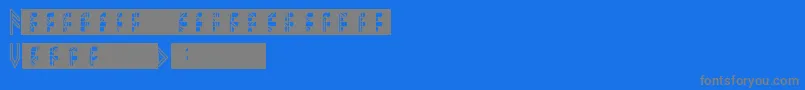 fuente VikingElderRunes – Fuentes Grises Sobre Fondo Azul