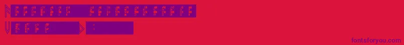 VikingElderRunes Font – Purple Fonts on Red Background