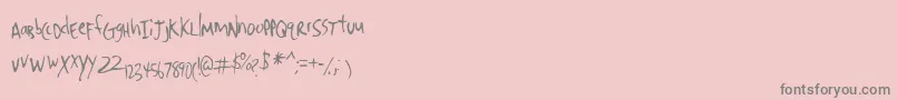 fuente Denrito ffy – Fuentes Grises Sobre Fondo Rosa