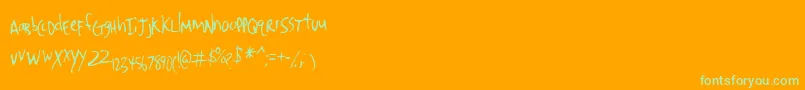 En savoir plus sur la police Denrito ffy Police Denrito ffy – polices vertes sur fond orange