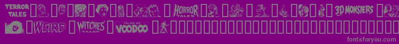 Epd2Normal Font – Gray Fonts on Purple Background