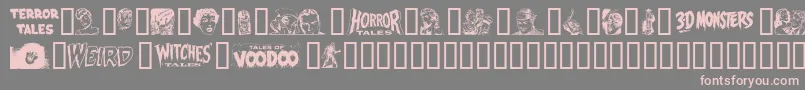 Epd2Normal Font – Pink Fonts on Gray Background