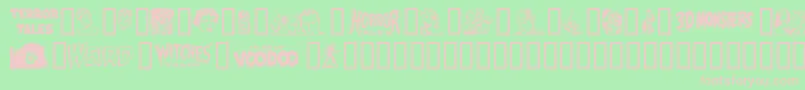 Epd2Normal Font – Pink Fonts on Green Background