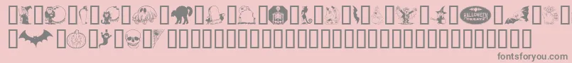 More about Kiddyhalloween Font Kiddyhalloween Font – Gray Fonts on Pink Background