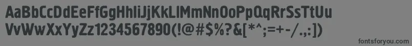 SanasoftHermesC.Kz Font – Black Fonts on Gray Background