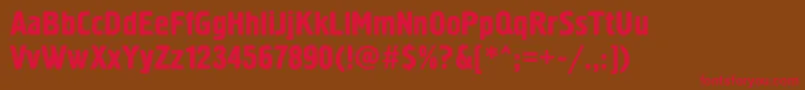 SanasoftHermesC.Kz Font – Red Fonts on Brown Background