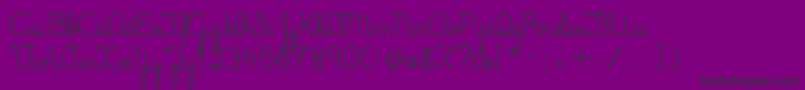 LumenFull-Schriftart – Schwarze Schriften auf violettem Hintergrund