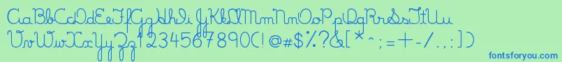 More about LumenFull Font LumenFull Font – Blue Fonts on Green Background