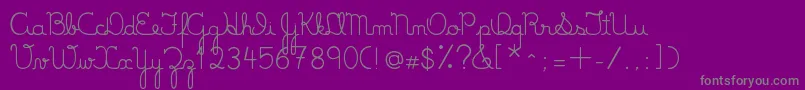 LumenFull Font – Gray Fonts on Purple Background