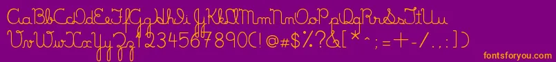 fuente LumenFull – Fuentes Naranjas Sobre Fondo Morado