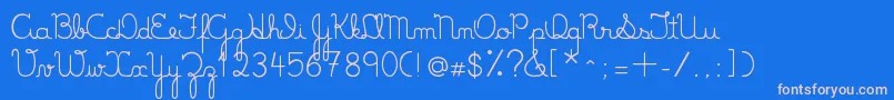 Шрифт LumenFull – розовые шрифты на синем фоне