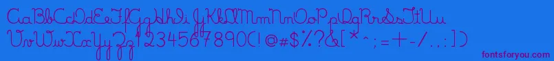 Weitere Informationen zur LumenFull-Schriftart LumenFull-Schriftart – Violette Schriften auf blauem Hintergrund