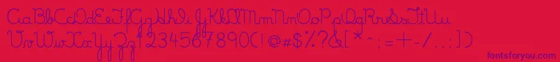 LumenFull Font – Purple Fonts on Red Background