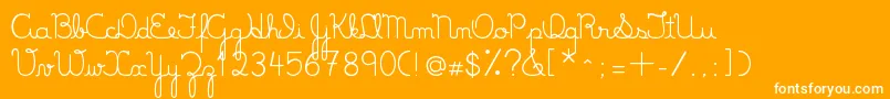 LumenFull Font – White Fonts on Orange Background