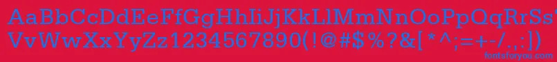 CentricSsi Font – Blue Fonts on Red Background