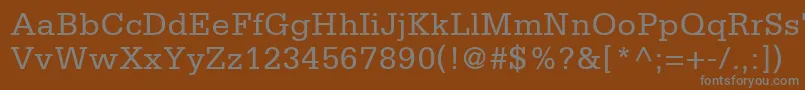 Шрифт CentricSsi – серые шрифты на коричневом фоне