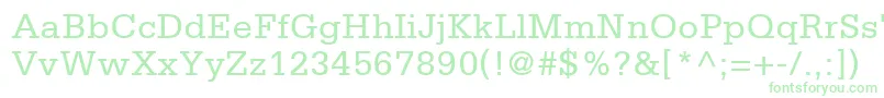 CentricSsi Font – Green Fonts on White Background