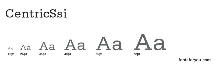 CentricSsi Font Sizes