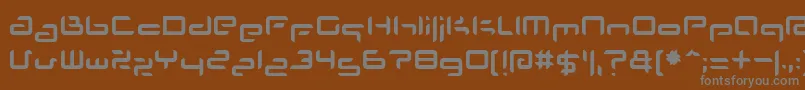 Plans Font – Gray Fonts on Brown Background