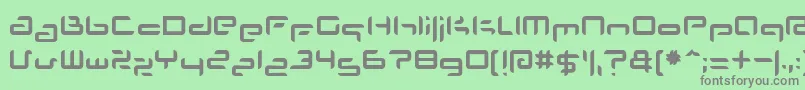 フォントPlans – 緑の背景に灰色の文字