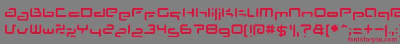 Plans Font – Red Fonts on Gray Background