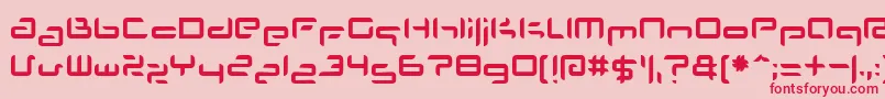 Plans Font – Red Fonts on Pink Background