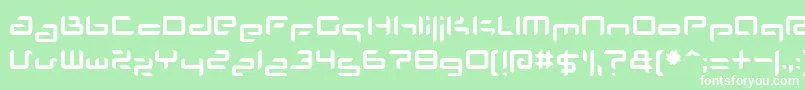 Plans Font – White Fonts on Green Background
