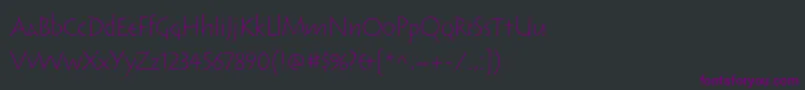 ReliqstdLightcalm Font – Purple Fonts on Black Background