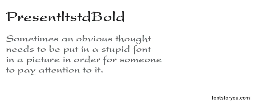 PresentltstdBold-fontti
