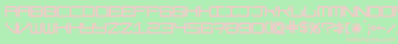 ModernismRoundedbold Font – Pink Fonts on Green Background