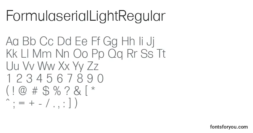 characters of formulaseriallightregular font, letter of formulaseriallightregular font, alphabet of  formulaseriallightregular font