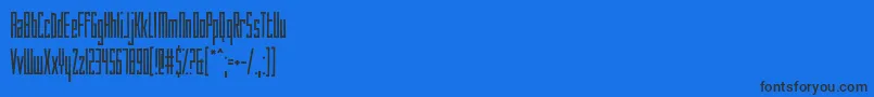 フォントHowAreYouToday – 黒い文字の青い背景